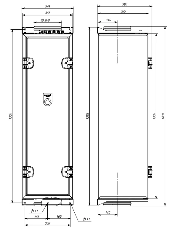 Габаритные размеры Габаритные размеры